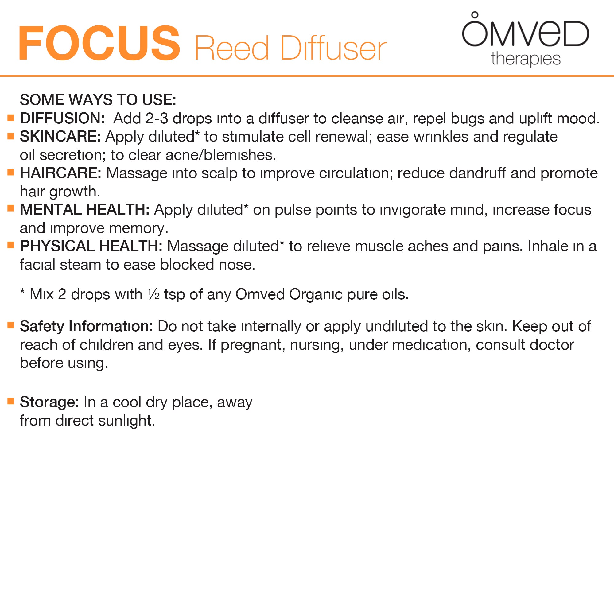 Focus Reed Diffuser