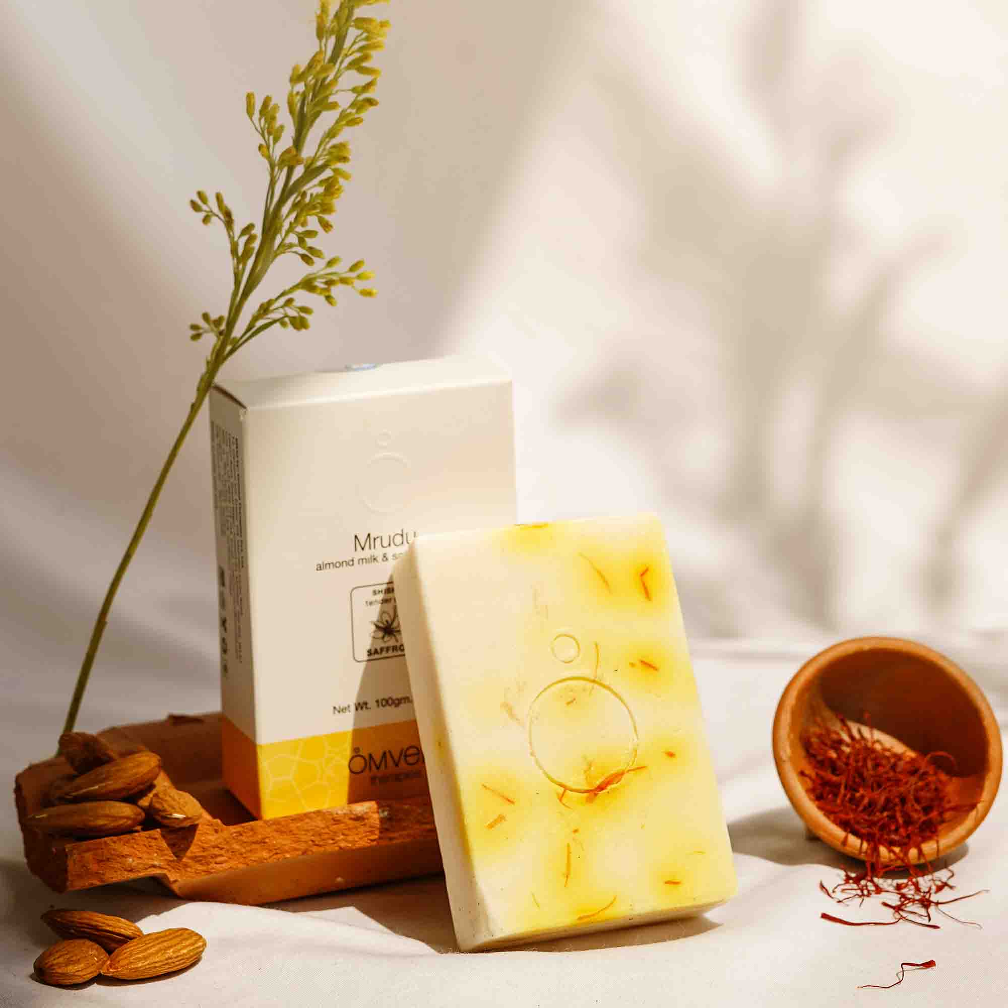 Mrudu Almond Milk & Saffron Baby Soap